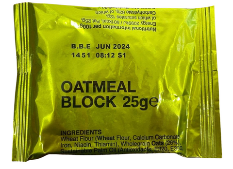 British MRE 20x Oatmeal Block UK ration snack